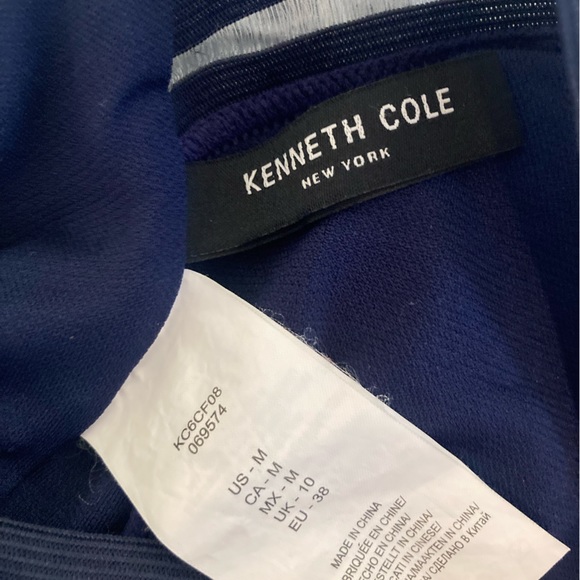 Kenneth Cole Navy mesh accent swimsuit sz M - Picture 7 of 8